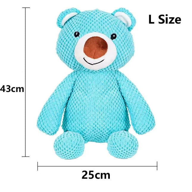 Dog Large Sound Squeaky Toys Bear Animals Shape Pet Soft Plush Chew Molar Training Toy Puppy Bite Teeth Dental Toys Pet Supplies