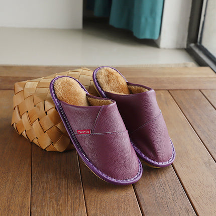 Winter Warm Anti-gly Leer Pantoffels