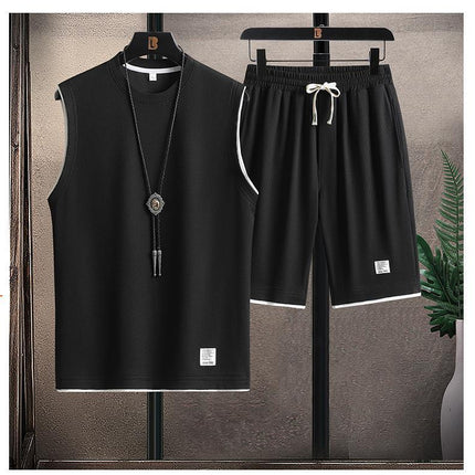 Men's Summer Short Sleeve Shorts A Set Of Leisure Sports Suit