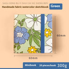 Green 20 Sheets 300g 6x6cm / 6x6CM