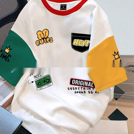 Printed Casual All-match Short-sleeved T-shirt