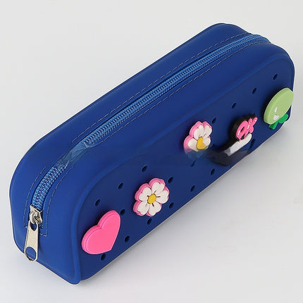 Student Cute Silicone Hole Pencil Case