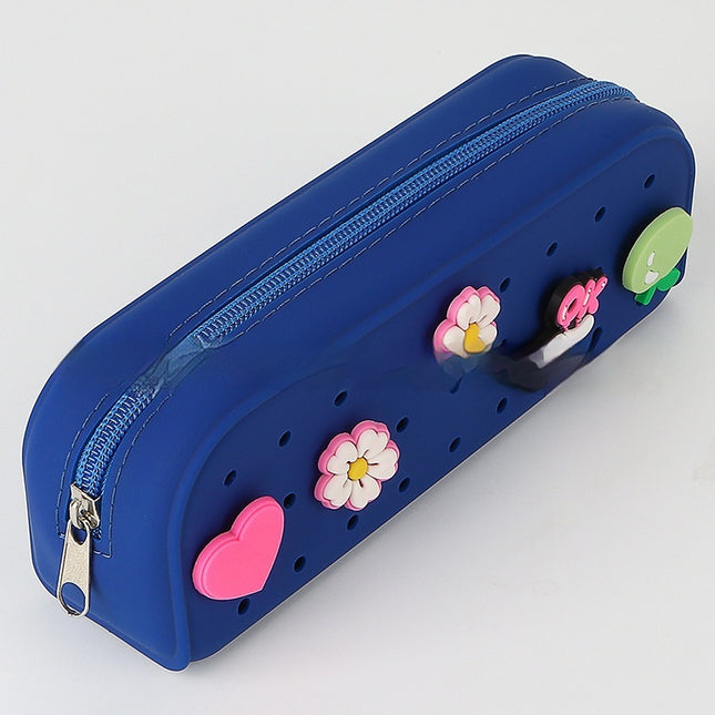 Student Cute Silicone Hole Pencil Case