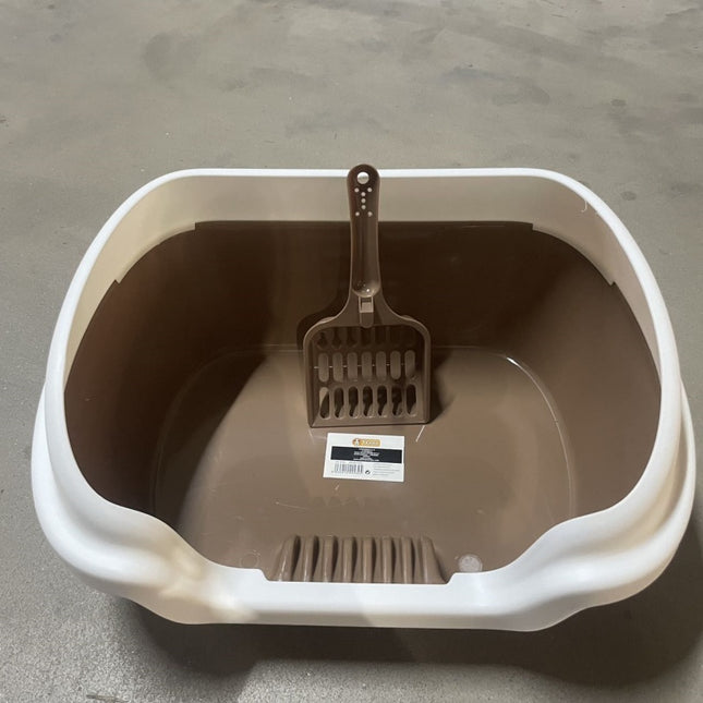 Semi-enclosed Cat Litter Box