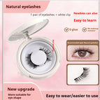 Set / 1pair Eyelash Plus White Clip