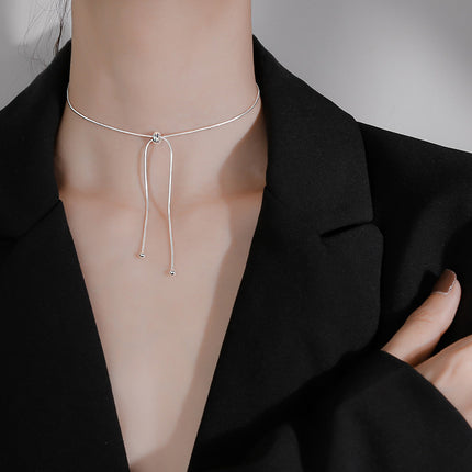 Snake Bone Chain Womens Collarbone Necklace