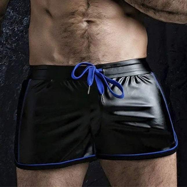Breathable Sports Casual Biker Leather Shorts