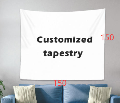 Digital printing tapestry custom home decoration background fabric