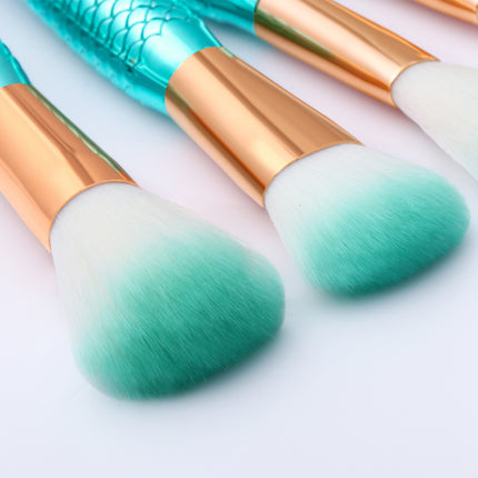 11 stuks Grimeerkwasstel Maquiagem Maquillaje Nuwe Meermin Onderlaag Wenkbrauw Oogomlyner Kosmetiese Grimeerkwassies