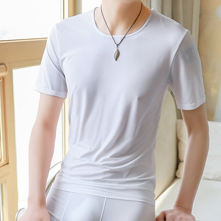 Men's Home Wear Ice Silk Bottoming Shirt