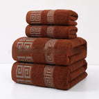 Donkerbruin / 1 Handdoek En 1 Badhanddoek