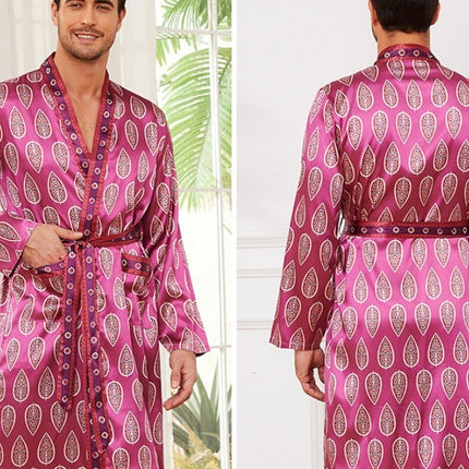 Fashion Personality New Men's Bathrobe Thin