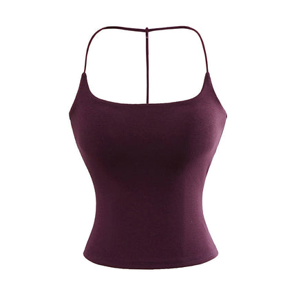 Solid Color Pure Desire Style Slim-fit Detachable Chest Pad Sling