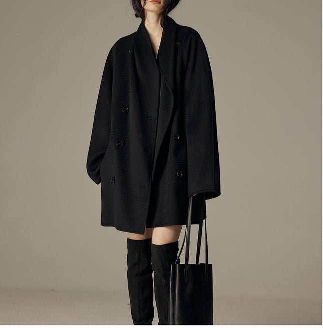 Elegant Winter Double-sided Wool Women's Coat