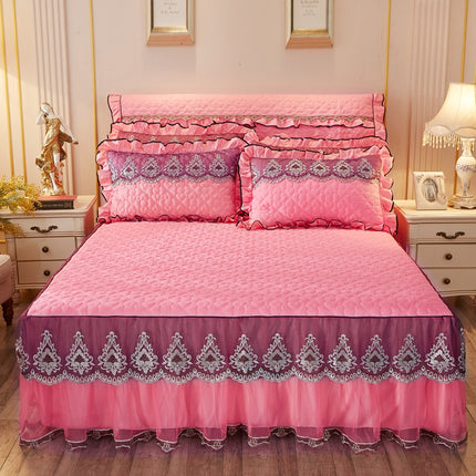 Gequilte Kantbedrok Verdik Plus Katoen Bedsprei Enkelstuk Simmons Bedoortreksel Bed Omtrek 1.8m Bed