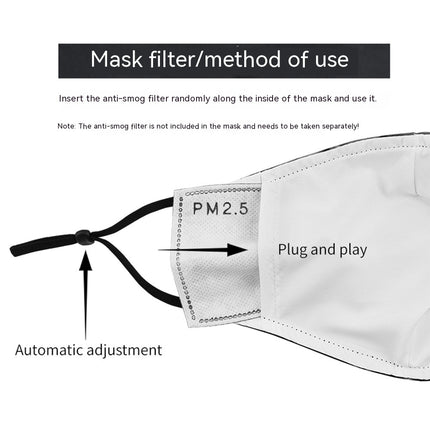 Halloween Dubbellaag Oorwas Kreatiewe Digitale Druk Masker