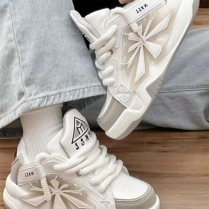 Niche Bread Korean Style Thick Bottom Heightened Daddy Shoes