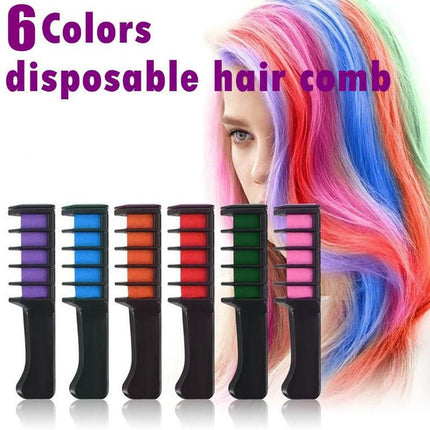 Tydelike Mini Weggooibare Kryte Haarkleur Kleur Mascara Verf Krytboks Met Borsel