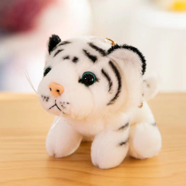 Simulation Tiger Chinese Zodiac Tiger Plush Toy Key Chain