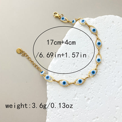 Devil Eye Gepersonaliseerde Modieuse Alles-Pas Armband