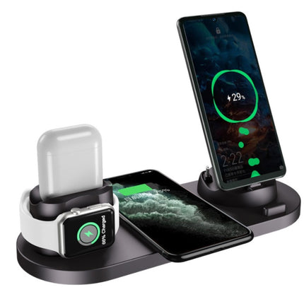 Wireless Charger For IPhone Fast Charger For Phone Fast Charging Pad For Phone Watch 6 In 1 Charging Dock Station