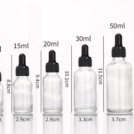 Glass Fine Oil Bottle Avoid Light Glue Head Dropper Bottle  Stock Bottling Cosmetics