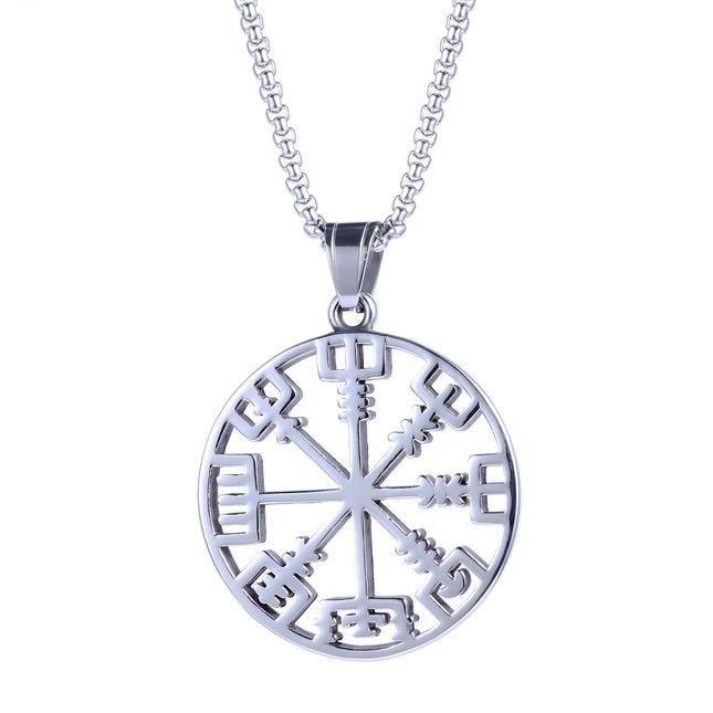 Runic Personality Retro Fashion Titanium Steel Pendant