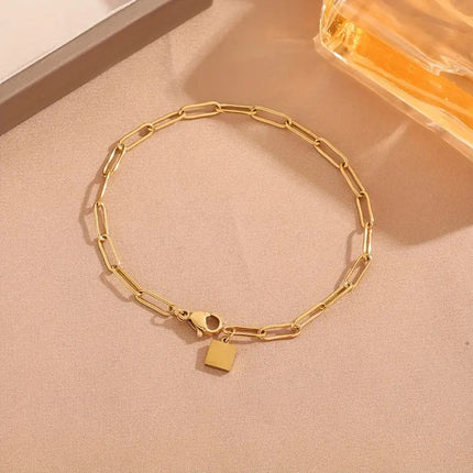 Vlekvrye Staal Nie-verbleikende Hoë-end Titaan Staal Armband
