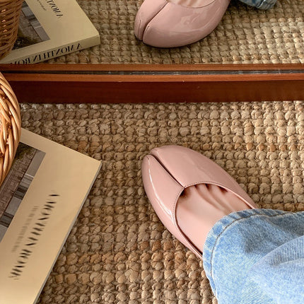 Fashion Personality Red Flat Split-toe Shoes Women