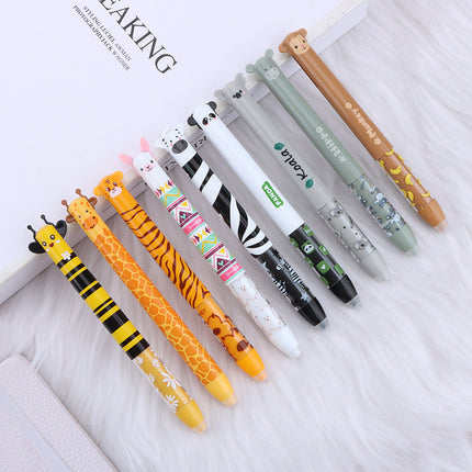 Student Erasable Gel Pen Cute Animals