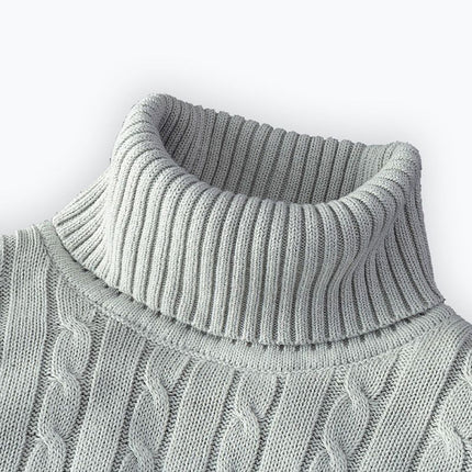 Men's Turtleneck Sweater Fleece-lined Thickened