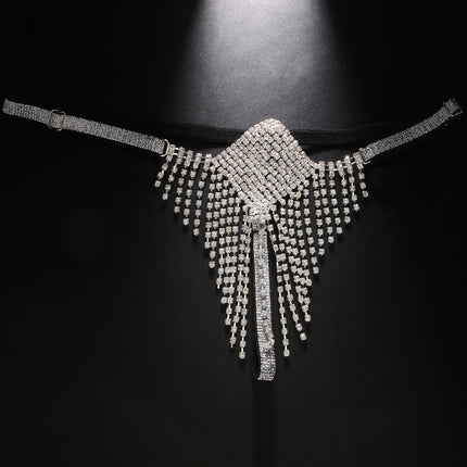 Rhinestone Tassel Underwear Chain Sexy Diamond Body Chains