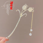 4 Two Flower Hairpin