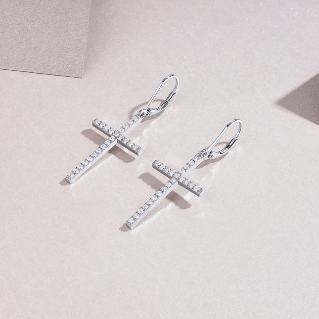 Top-quality Moissanite Luxury And Fashionable Light Luxury Jewelry Silver Stud Earrings S925 Silver Plated Platinum