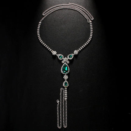 Vrouemode Diamantversierde Pantylyfketting