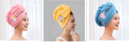 Home Daily Simple Embroidered Hair Drying