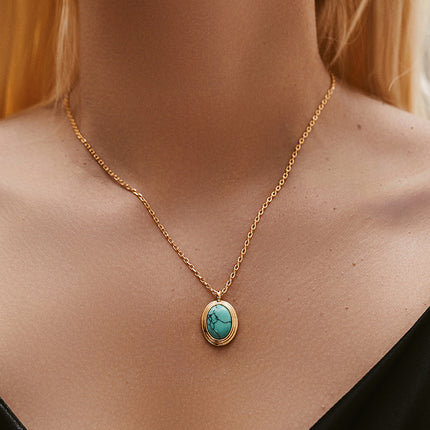 Retro Color-retaining Copper Necklace With A Chic Niche High-end Vibe