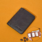 Leather Three Fold Brown