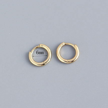 Women's Korean-style Diamond-embedded Gold-plated Ins Internet-famous Versatile Earrings