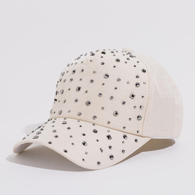 New Korean Style Summer Women's Diamond Cap Casual
