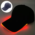 Solid Color Black Red Light / Free Size