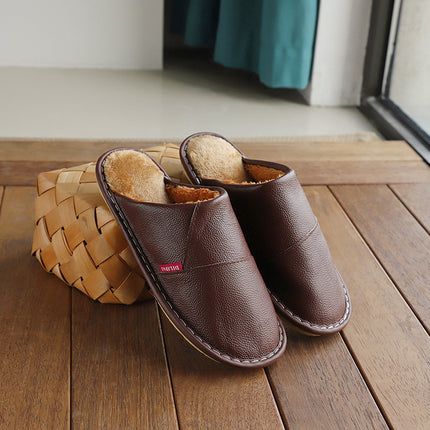 Winter Warm Anti-gly Leer Pantoffels