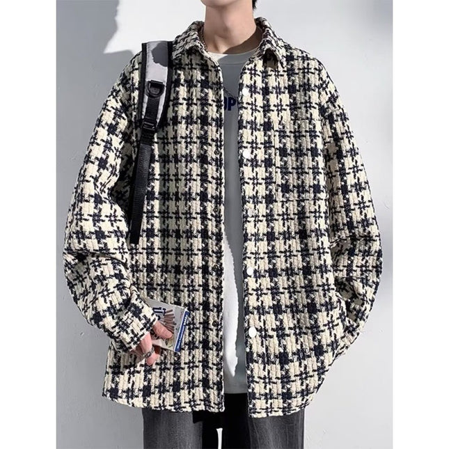 Lapel Men's Loose Casual Plus Size Jacket Coat