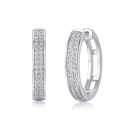 Firefly Light - Premium Moissanite Luxury Fashion Light Luxury Jewelry Silver Stud Earrings S925 Silver Plated Platinum