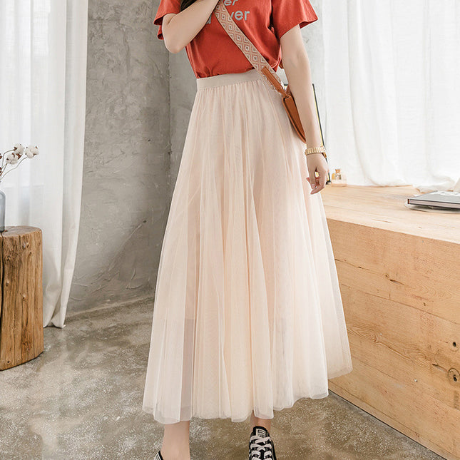 Net Yarn Fairy Oversized Skirt Super Thin Net Yarn Skirt Fairy Fan