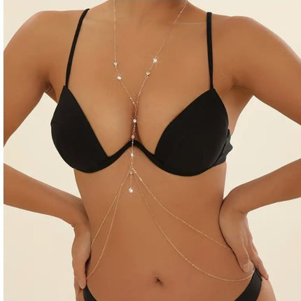 Women's Fashion Exquisite Double-layer Simplicity Pendant Waist Chain