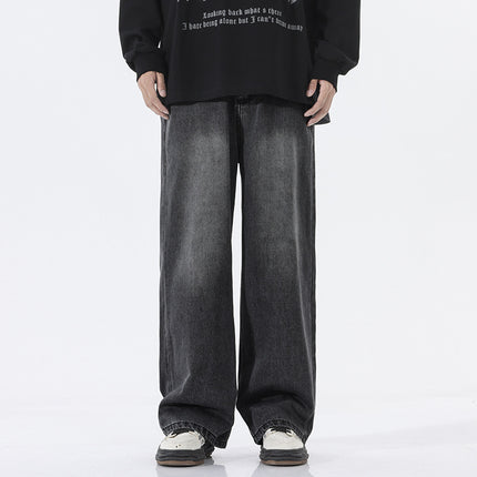 Trend Half Elastic Waist Jeans For Men