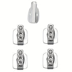 Rhinestone Silver 5PCs