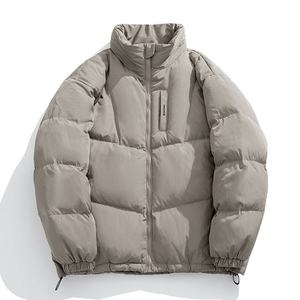 Stand Collar Men's Thick Couple Coat