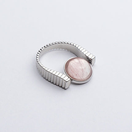 Oorspronklike Fidget Spinner Ringe Natuursteen Ringe Vervangbare Spinners Vir Angs En Stresverligting Juweliersgeskenke